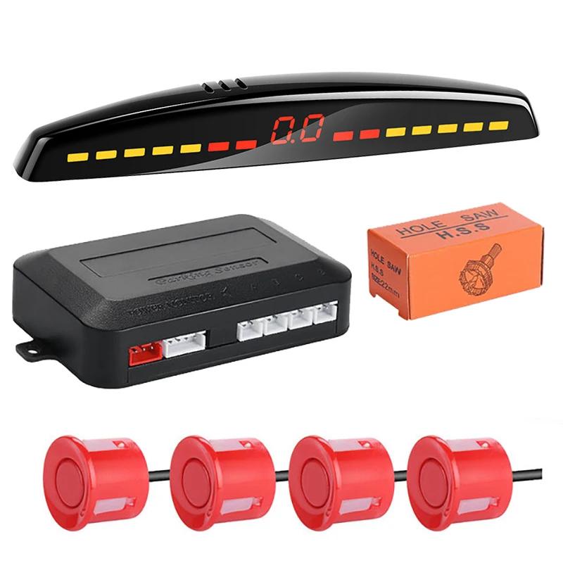 Risingon – Kit de capteurs de stationnement LED Parktronic pour voiture, affichage Radar, système de
