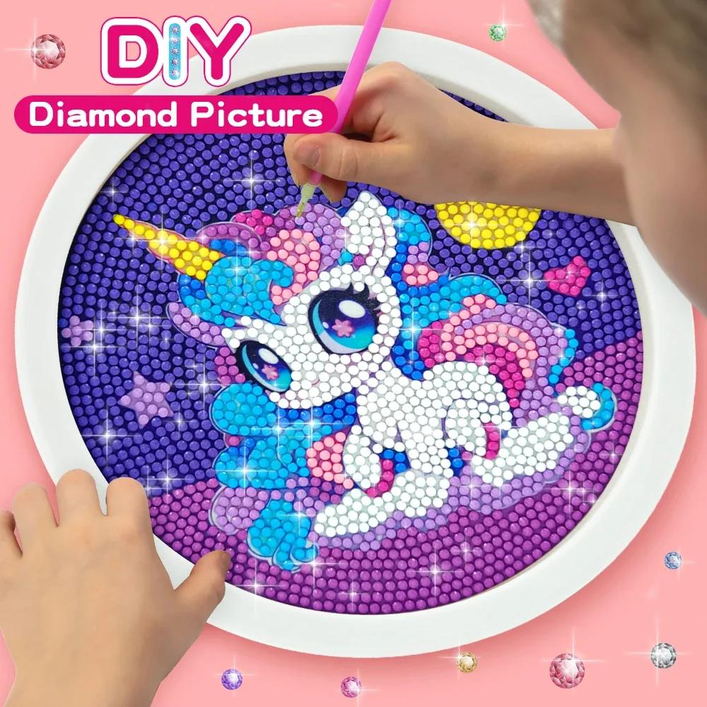 Ensemble de peinture diamant licorne mignonne pour débutant, ensemble de peinture diamant 5D à faire