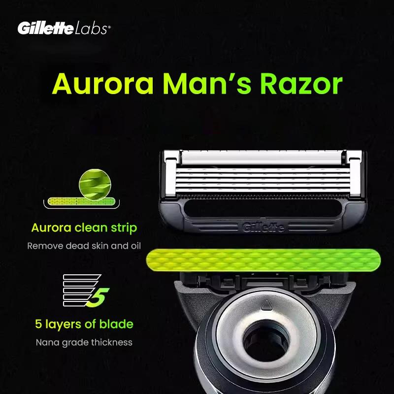 Pour Gillette Labs lame de rasoir 4/8 pièces pour Gillette Labs lames de rasoir chauffantes Gillette