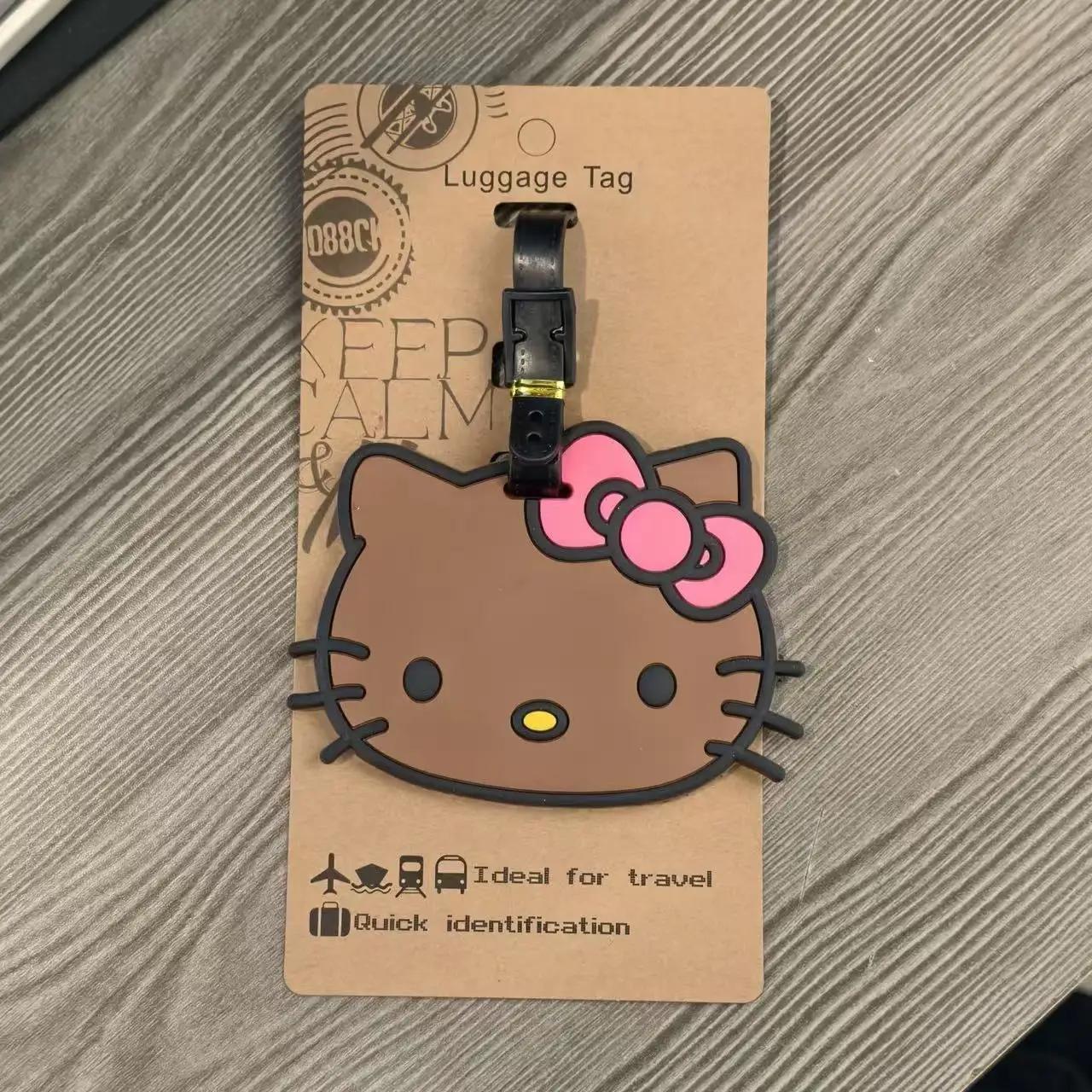 Sanrio Hello Kitty étiquette de bagage porte-adresse d'identification de valise étiquettes d'embarqu
