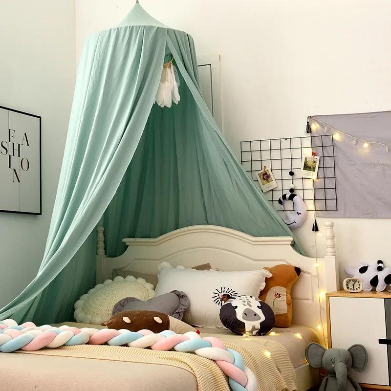 Rideau de lit breton nordique pour enfants, 23 couleurs, moustiquaire, lit de jeu suspendu sur le de
