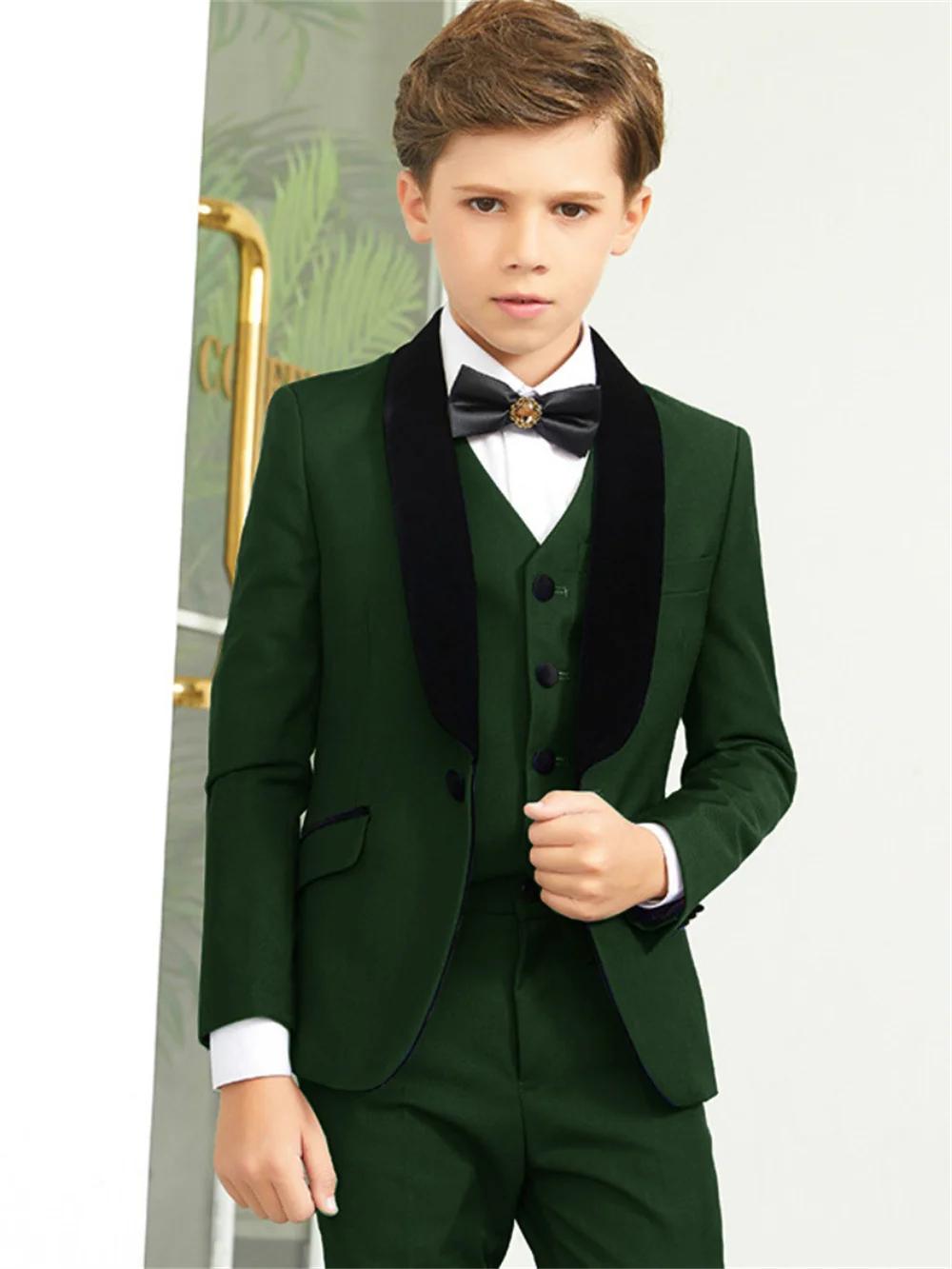 Txjojn offre spéciale châle revers enfants costumes veste gilet pantalon 3 pièces, livraison rapide 