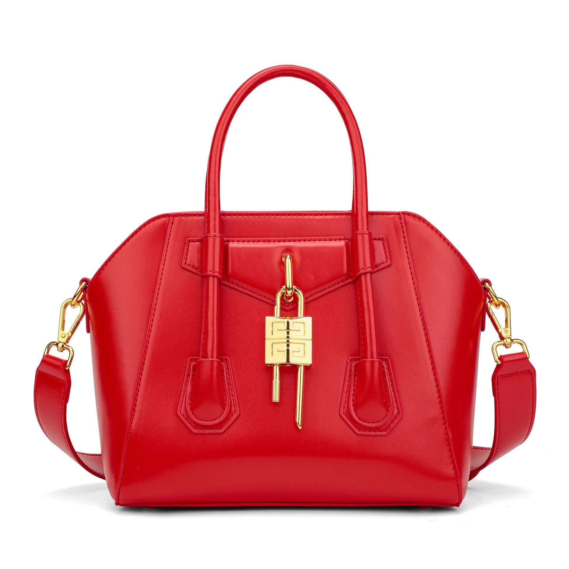 Sacs à couches élégants de couleur unie pour femmes, sac fourre-tout haut de gamme, sac bandoulière 