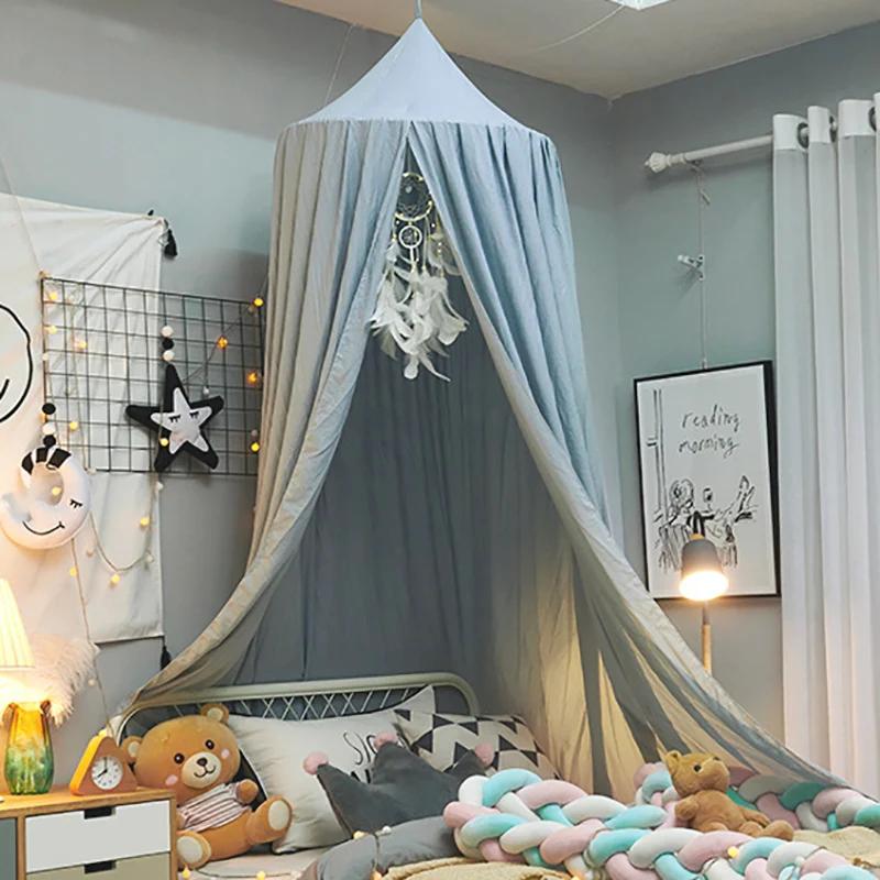 Moustiquaire pour Enfants, Rideau CPull pour Bébé, Décor de Lit, Tente de Face, Chambre de Princesse