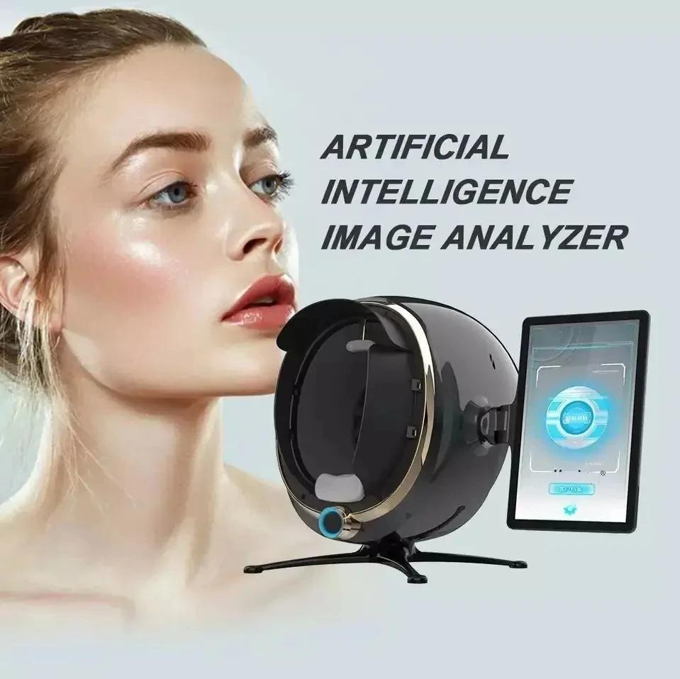 Analyseur de peau 3D : Scanner facial portable avec miroir magique - Testeur d'hydratation/graisse/t