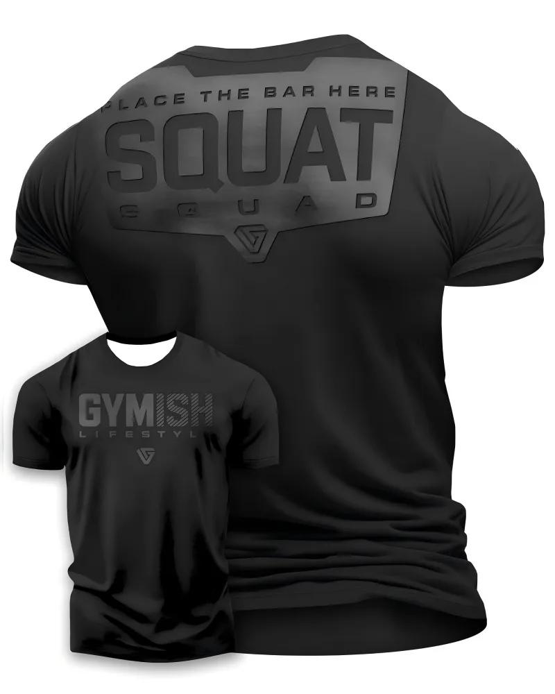 Vente chaude d'été hommes gym formation lettre imprimé polyester micro élastique respirant col rond 