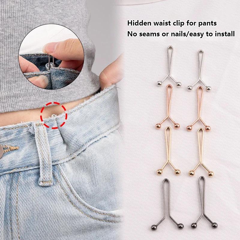4/10 PIÈCES Accessoires de boucle détachables pour jupes en jean, Clip de manche réglable pour resse