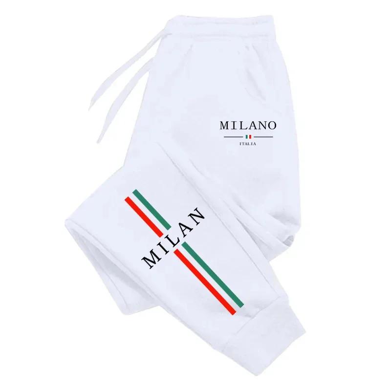 Pantalon de jogging imprimé Milan City pour hommes, de haute qualité, décontracté, de sport, de cour