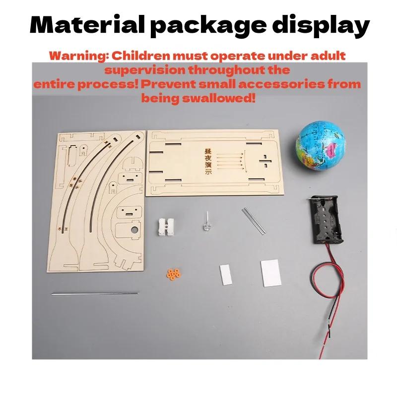 Bricolage modèle de terre jour nuit Cycle Science Kit tige éducatif Globe jouet pour enfants salle d