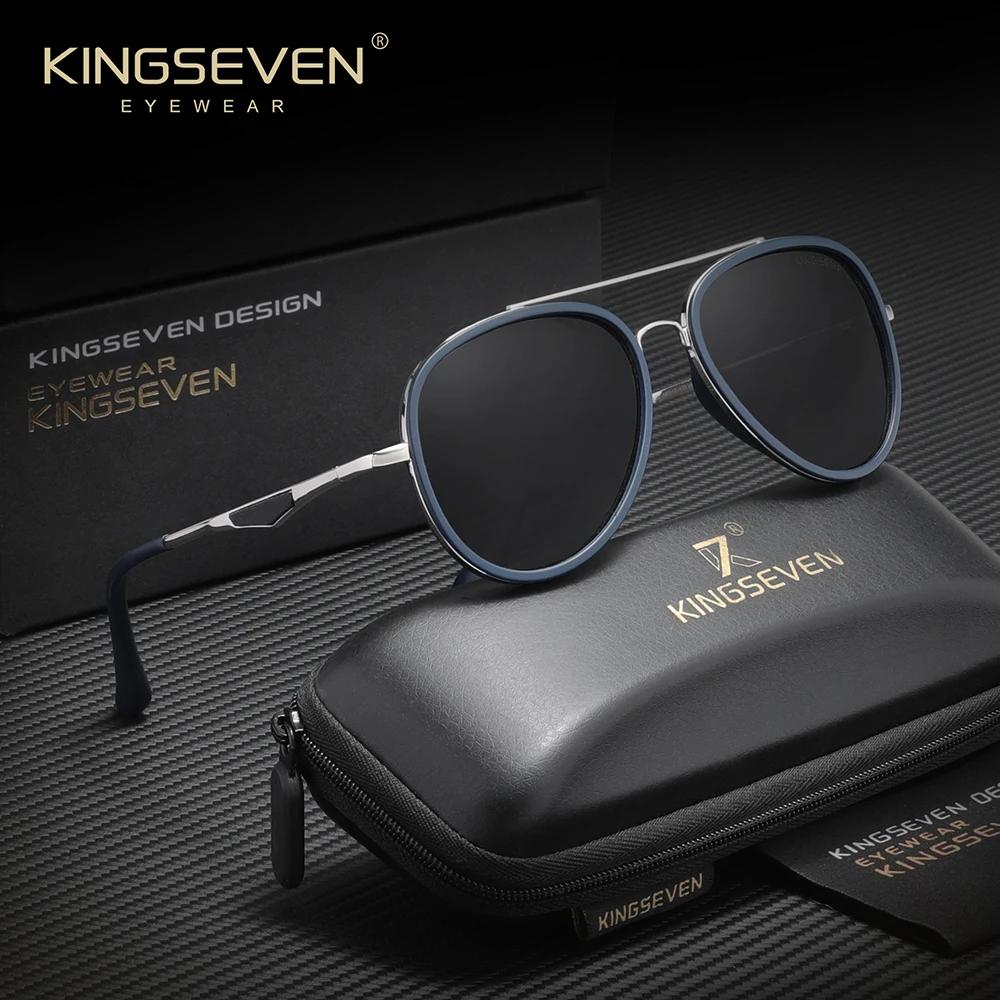 Lunettes de soleil classiques KINGSEVEN, polarisées, originales, pour la conduite, protection UV400,