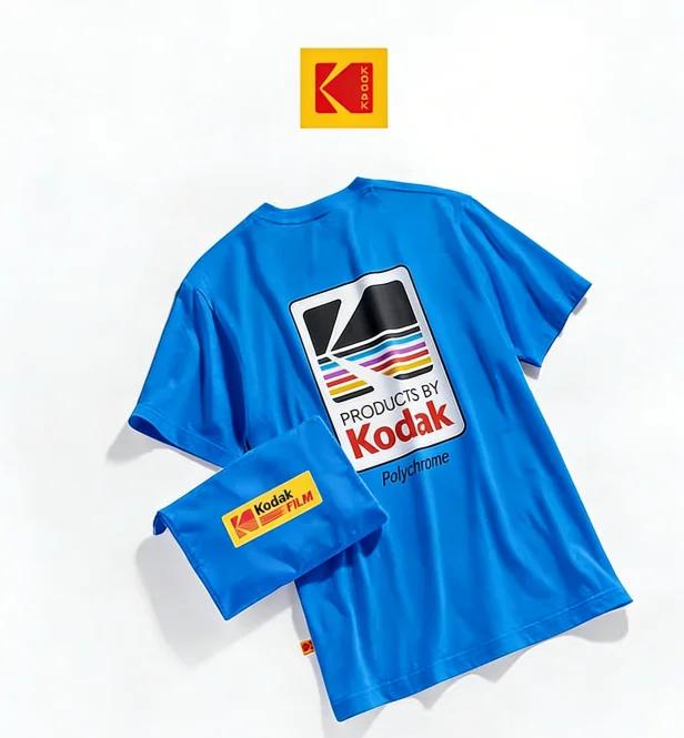 Tendance de la mode - T-shirt Kodak 100% coton - Haut décontracté à manches courtes confortable et d