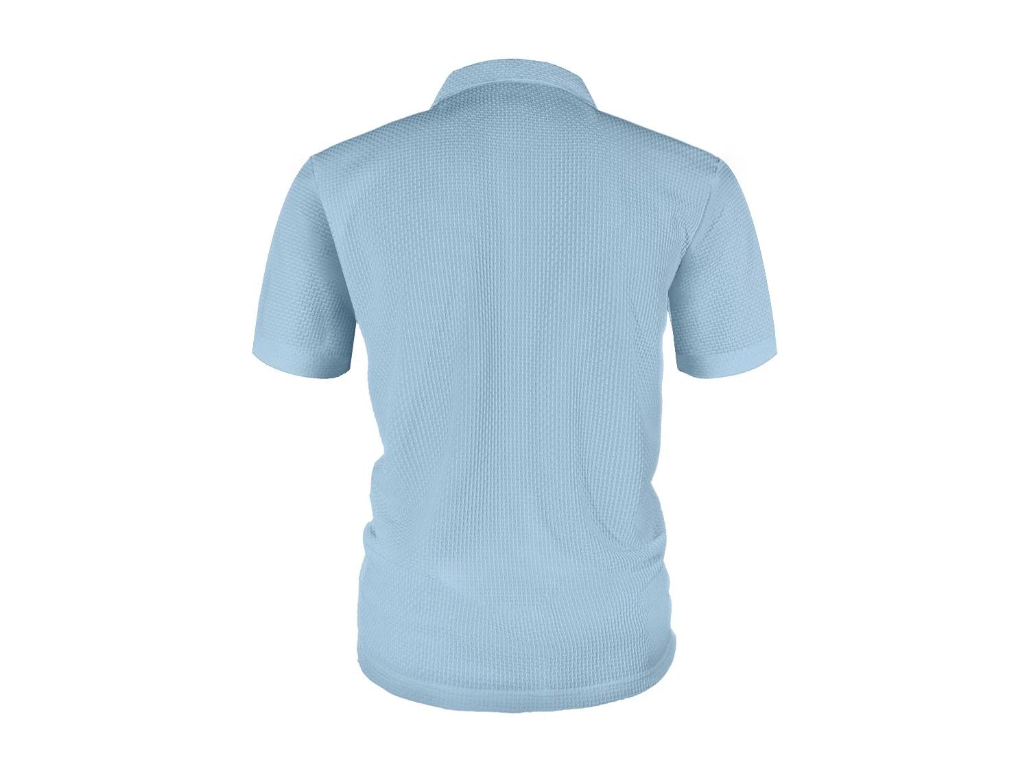 POLO d'été avec poche à revers en soie glacée, T-shirt à manches courtes pour hommes, haut de vêteme