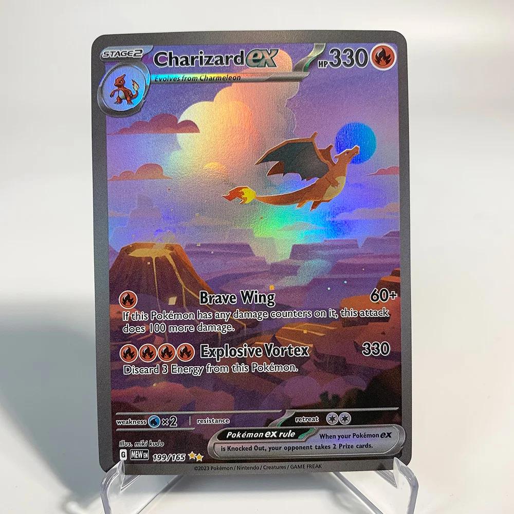 Charizard Pokemon cartes brillant Charizard holographique Charizard Ex GX VMX loisirs Collection Rar