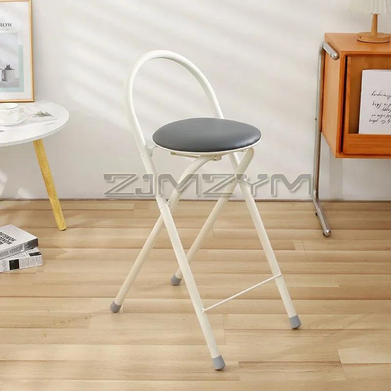 Repose-pieds haut de bar pliable, chaise de comptoir de café moderne, tabouret à dossier périphériqu