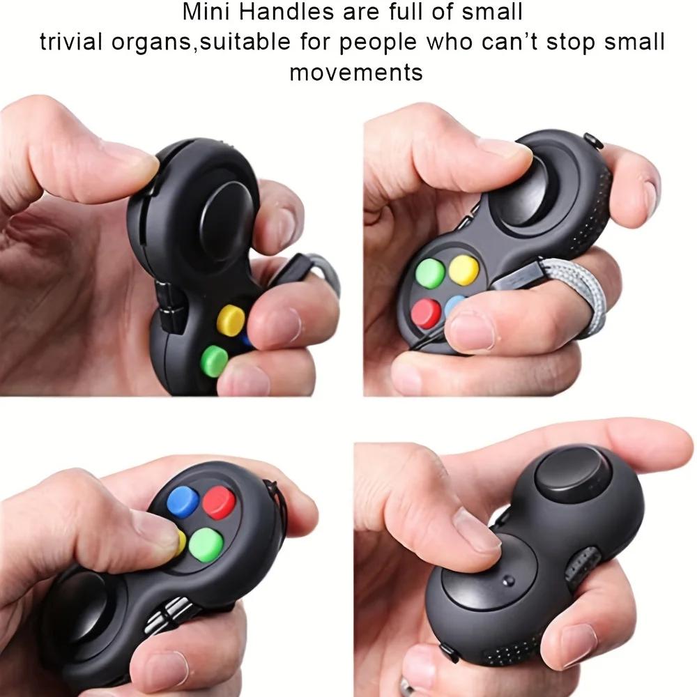 Fidget Pad avec 8 fonctions Fidget, réducteur de stress pour contrôleur Fidget, Cube jouet Fidget so