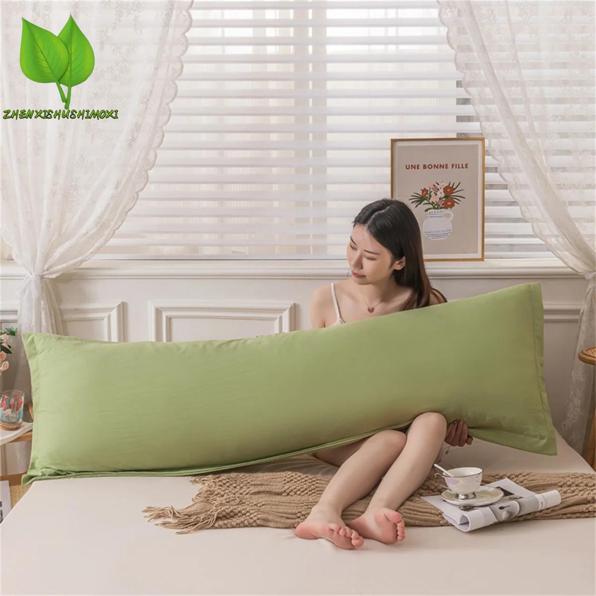 Taie d'oreiller rectangulaire Style dentelle, housse de coussin 48x1 0/150/180cm, longue taie d'orei