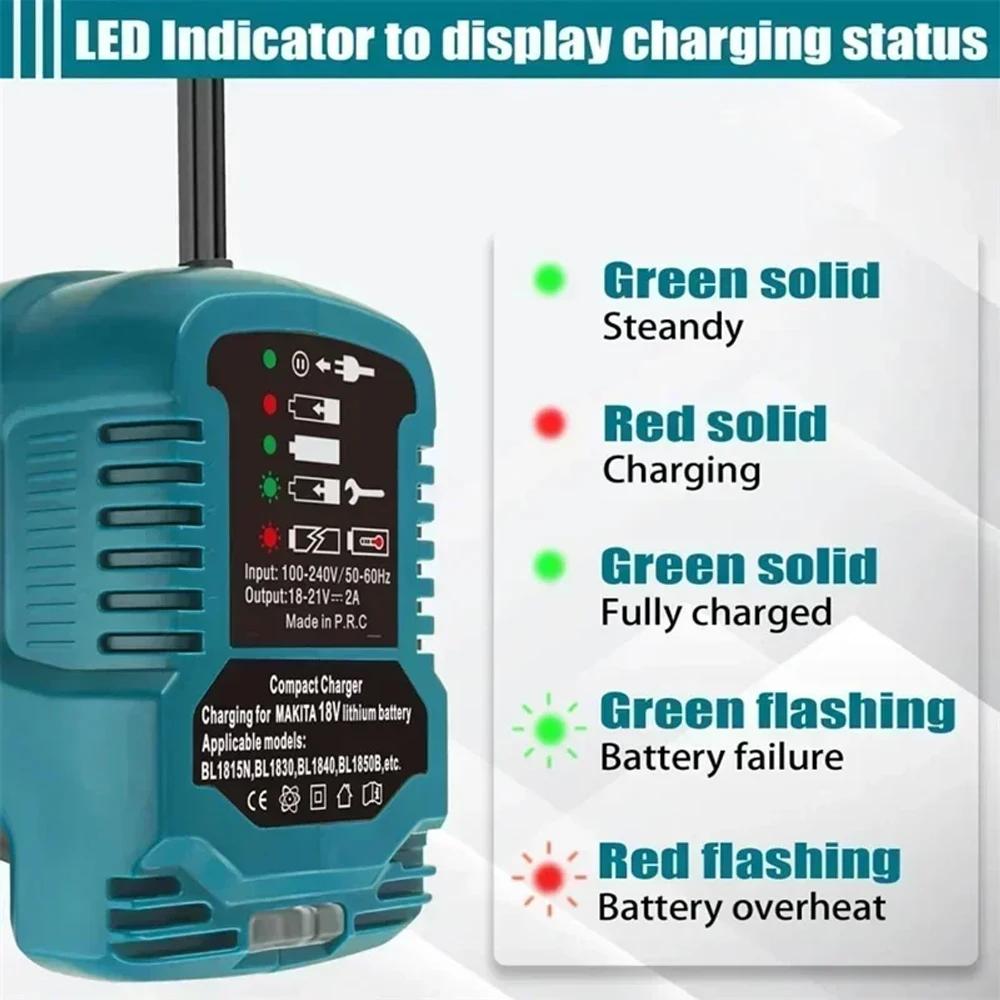 Batterie Li-ion DC 12V/24V, Mini chargeur de voiture Compact, prise allume-cigare avec LED pour batt