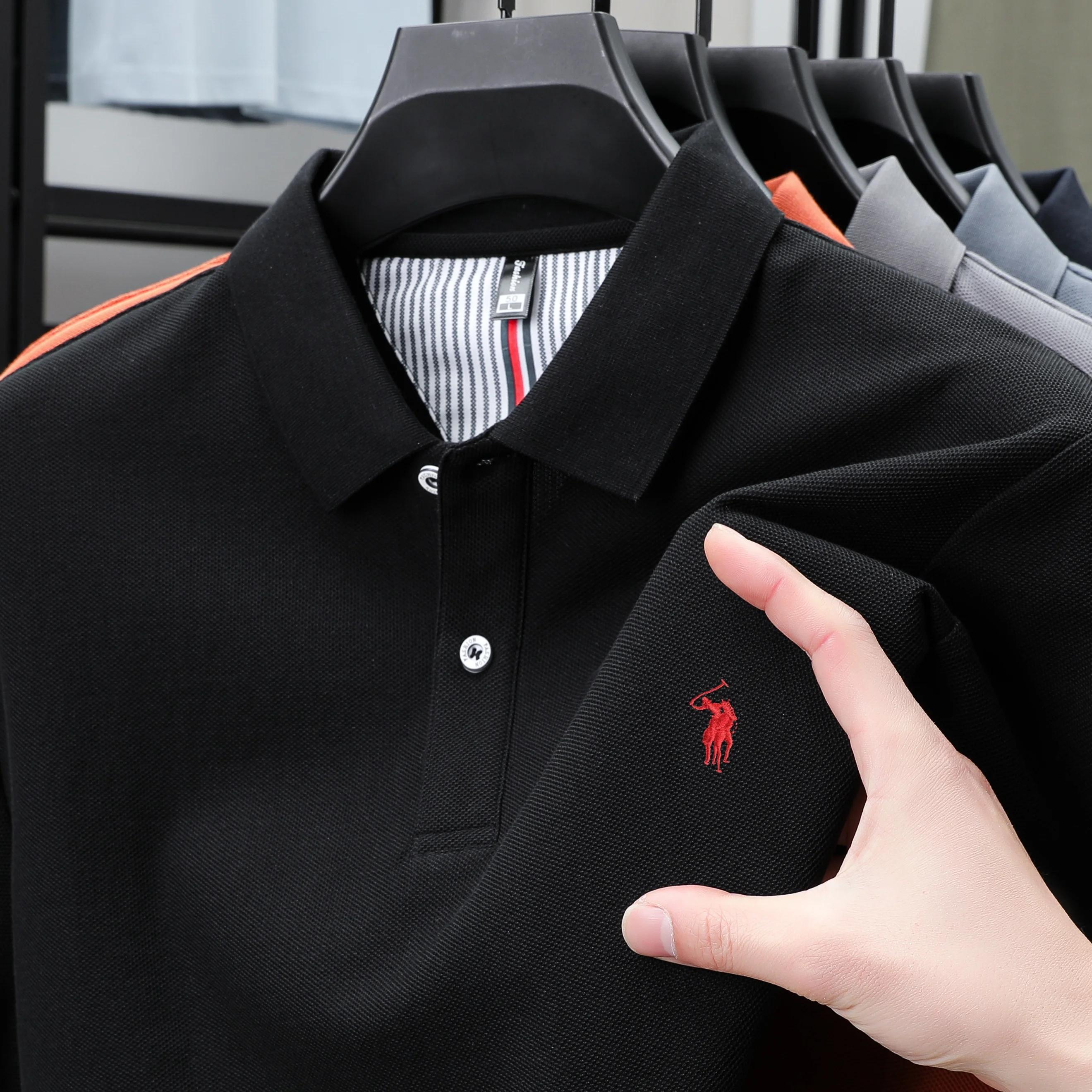 Polo d'été brodé à manches courtes pour homme, respirant et à séchage rapide, idéal pour le quotidie