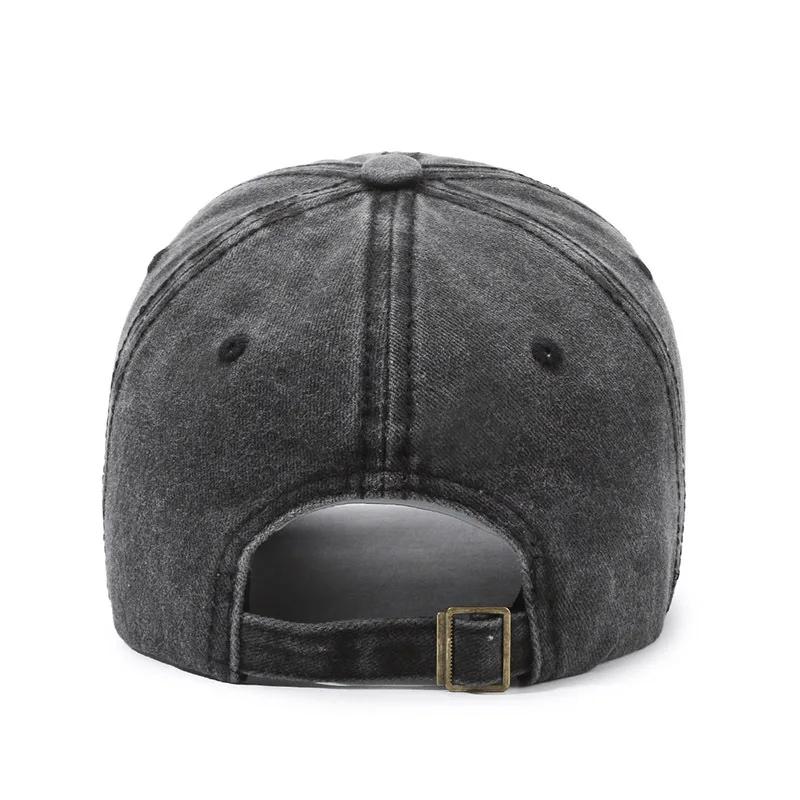 Nouvelle Arrivée Casquette de Baseball Vintage à Grande Lettre NYC pour Hommes en Coton Lavé Printem