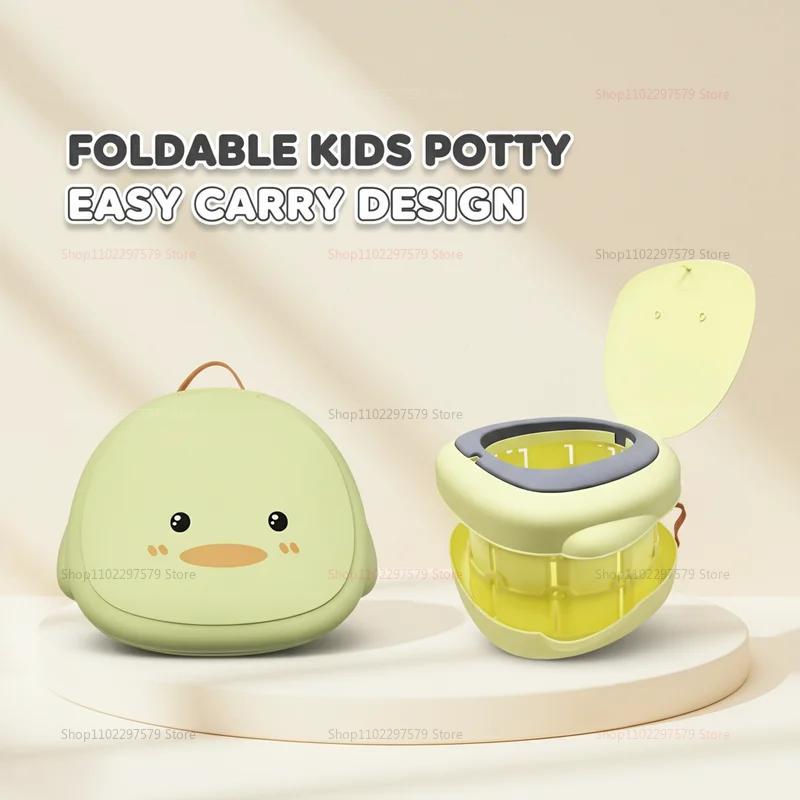 Pot de toilette portable pour bébé, pot d'apprentissage pliable, pot de voyage extérieur, siège enfa