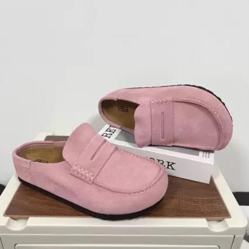 Mocassins en daim Naples pour femmes et hommes, chaussures décontractées à enfiler, confortables, en