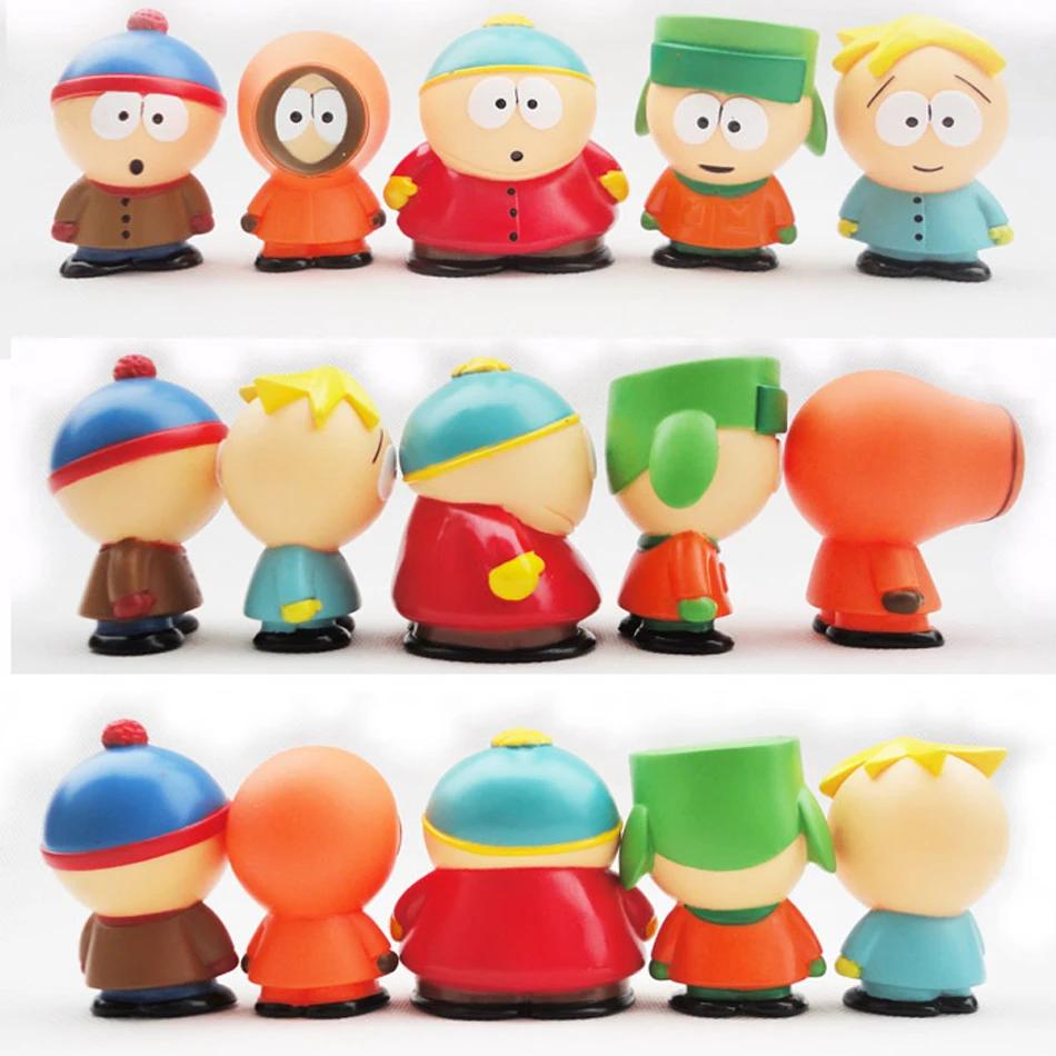 Ensemble de figurines d'action du parc du sud, 6cm, 5 pièces, jouet Stan Eric, poupée du parc austra