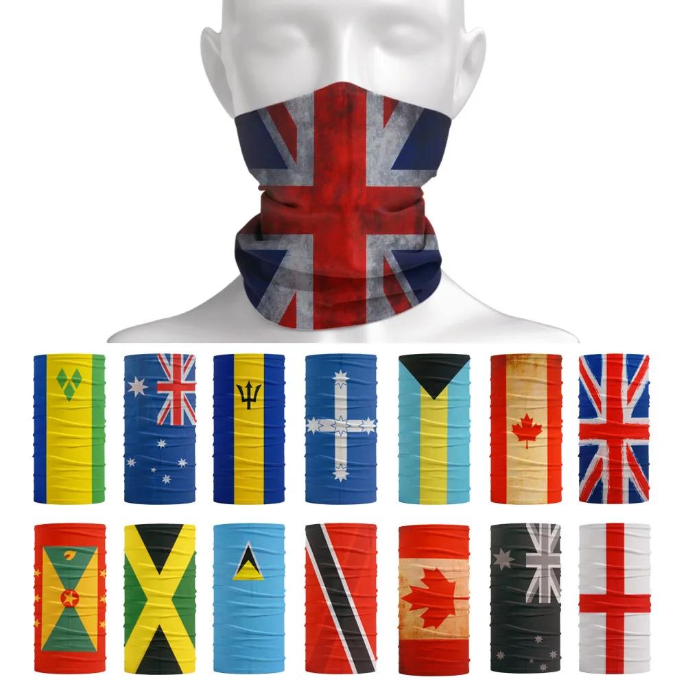 Commonwealth of Nations Feel Bandanas Écharpe de cyclisme anti-poussière, Vêtements de sauna multifo