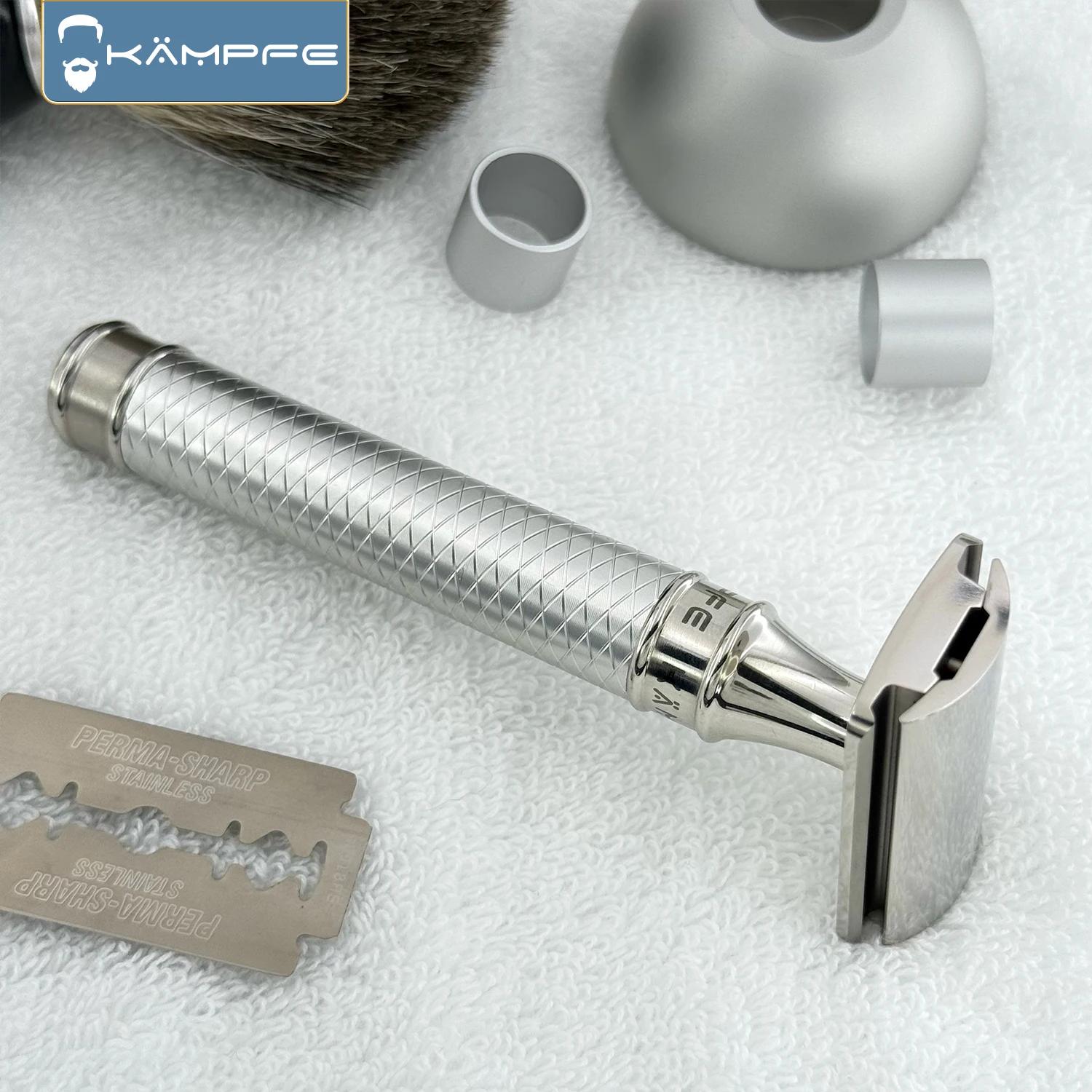 Tête de rasoir de sécurité en titane KAMPFE pour homme - Outil de toilettage à glissement fluide, ca
