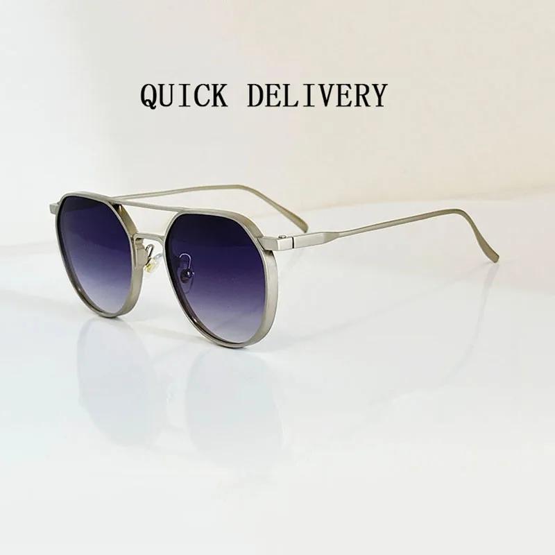 Lunettes De soleil ovales pour hommes 2024 lunettes De mode Vintage lunettes De soleil De créateur f