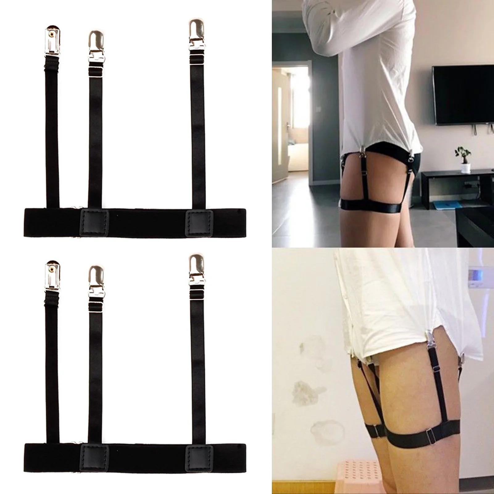 Porte-jarretelles GNE confortable pour femme, bretelles de verrouillage pour chemise, clips d'escali