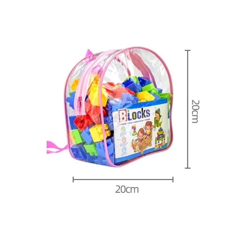 130 pièces grandes particules de blocs de construction jouets assemblés jouets éducatifs de la petit