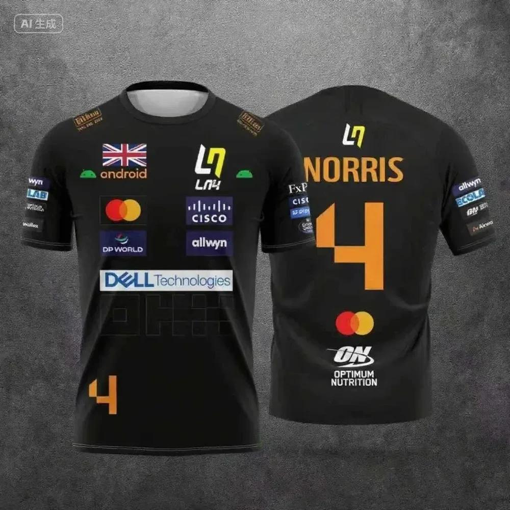 Camiseta McLaren Racing Lando Norris |   Vêtements de sport respirants édition 2026 NO.4 |   Top à m