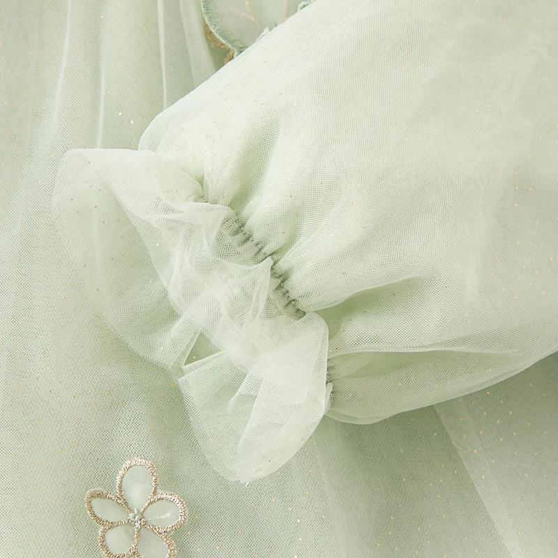 David Bella – robe de printemps pour bébé fille, tenue de princesse, à manches longues, avec porte-m