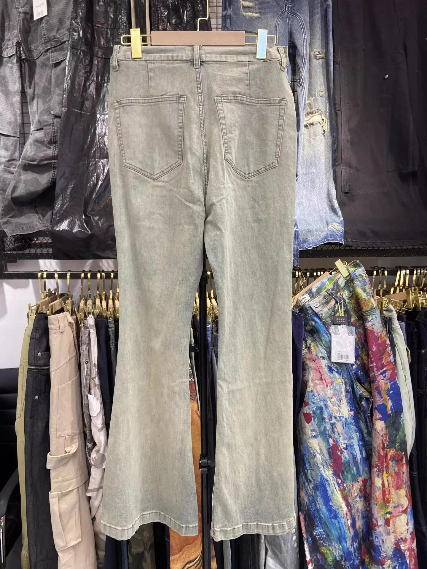 MIJKO Vintage jambe large jean hommes et femmes pantalons longs décontractés à la mode au sol ZJ091