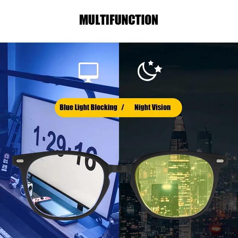 Lunettes de soleil ultralégères à monture narpour la conduite nocturne, lunettes bloquant la lumière