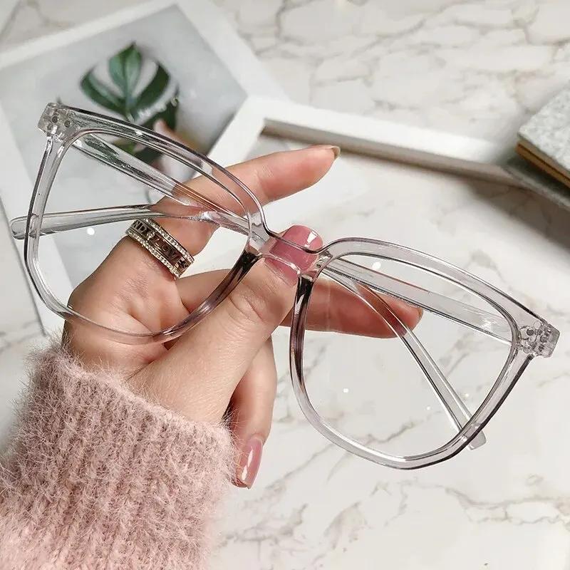 Lunettes anti-lumière bleue pour femmes, avec monture de lunettes régulière, finition rétro, monture