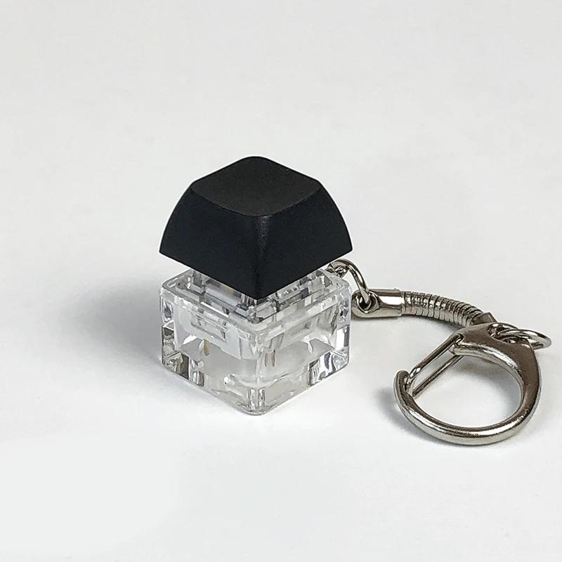 Porte-clés interrupteur à clé, testeur d'arbre, clavier mécanique, bouton Fidget, jouets pour doigts
