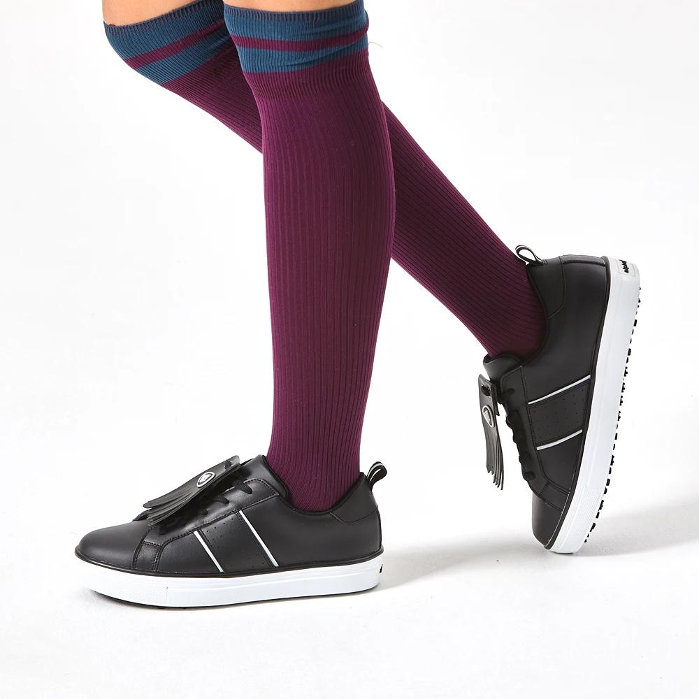 [Apgr] Chaussures de golf Tesl en cuir véritable pour femmes, pour l'entraînement sur le terrain, sa
