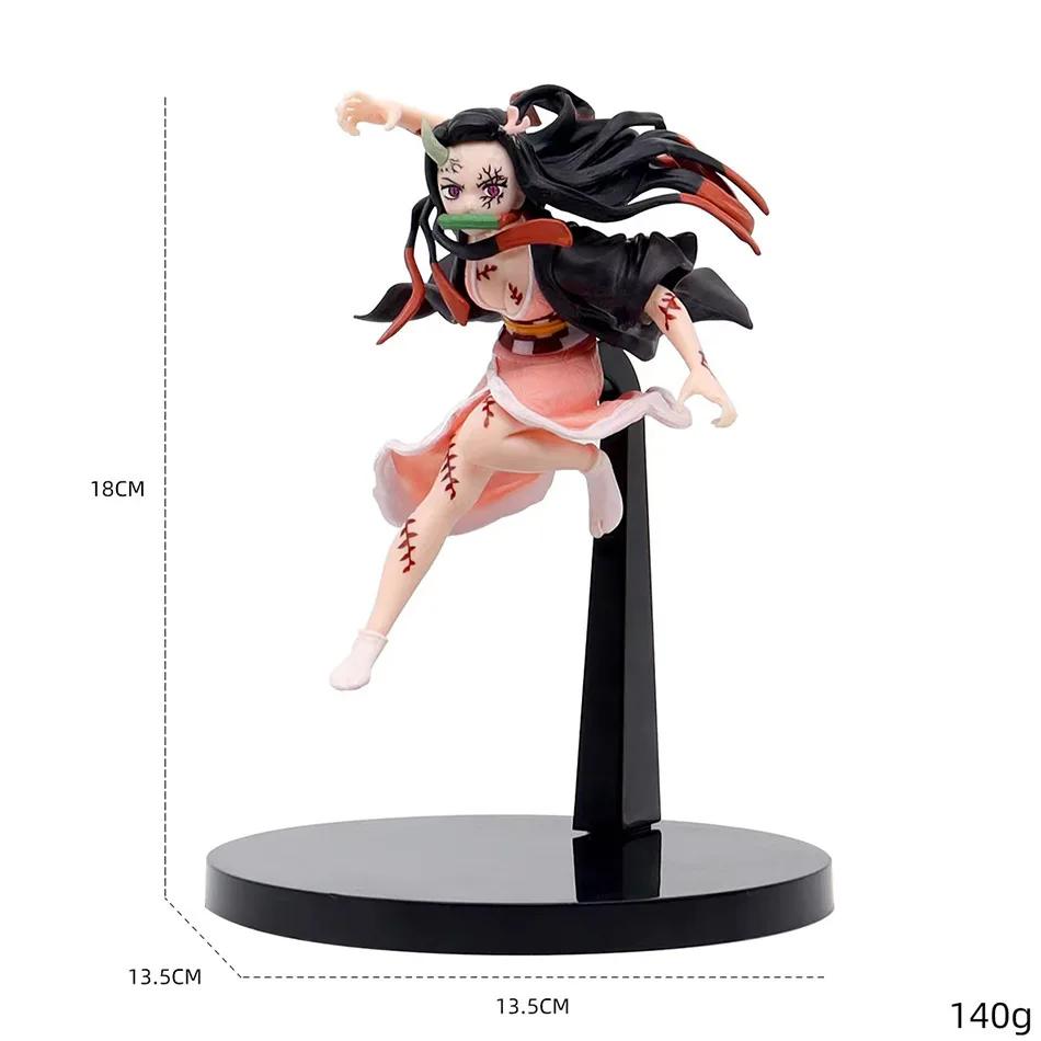 Figurine de dessin animé Demon Slayer Kimetsu no Yaiba, Kamado Tanjirou, Agatsuma Zenitsu Nezuko War