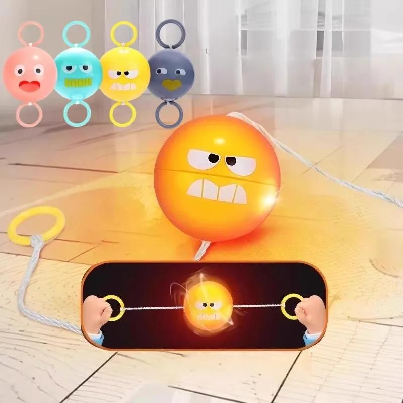 2 pièces, balle lumineuse à sifflet, jouet rotatif à roue à friction pour enfants, puzzle à tirer, j