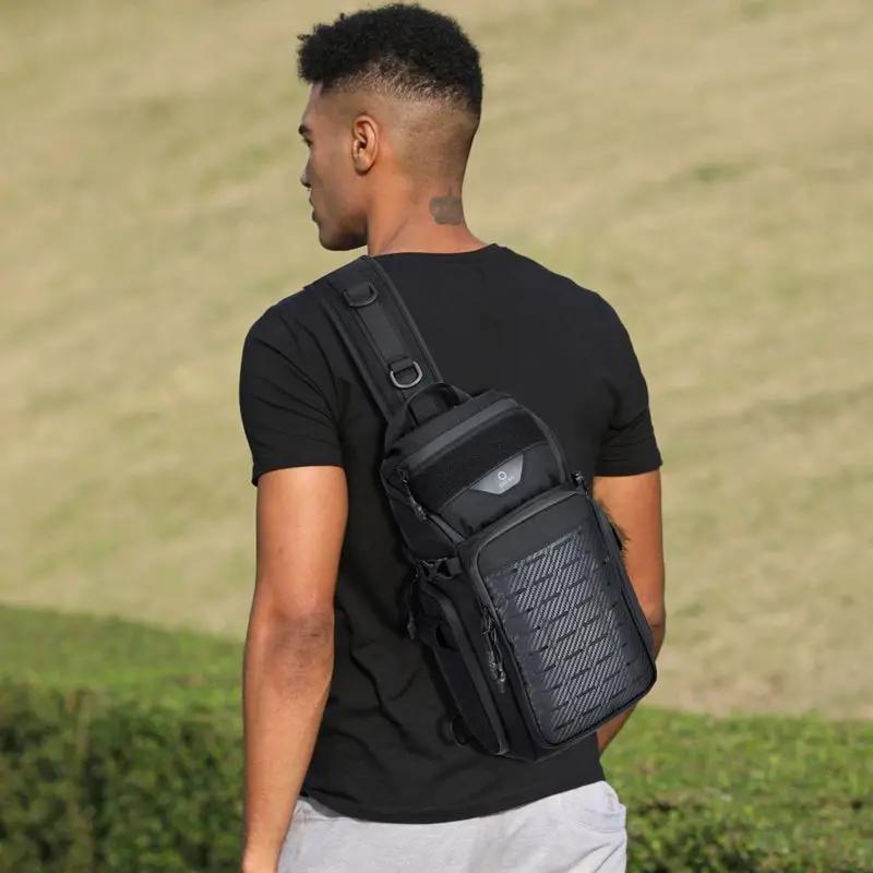 OZUKO Flex sac hommes Sports de plein air tactique bandoulière sacs à bandoulière mâle étanche voyag