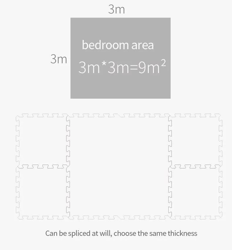 8-16 pièces tapis de jeu pour bébé tapis de Puzzle en mousse EVA tapis d'activités de chambre d'enfa