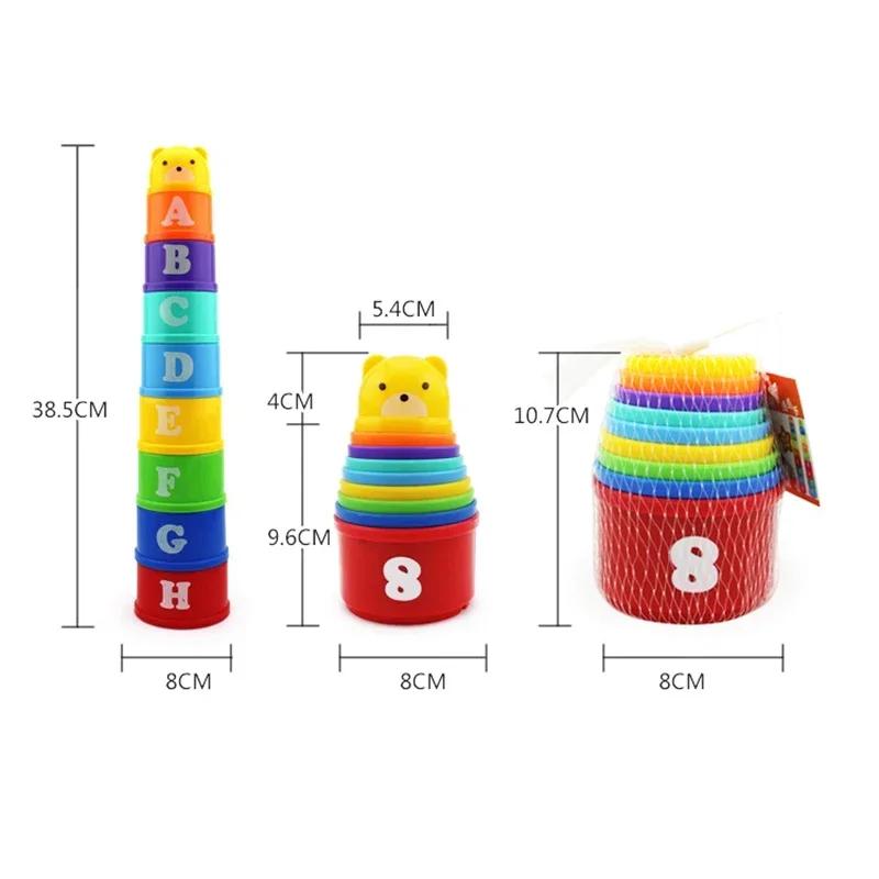 Jeu d'empilage tasse enfants jeu de société main vitesse compétition pli tasse avec chiffres lettres