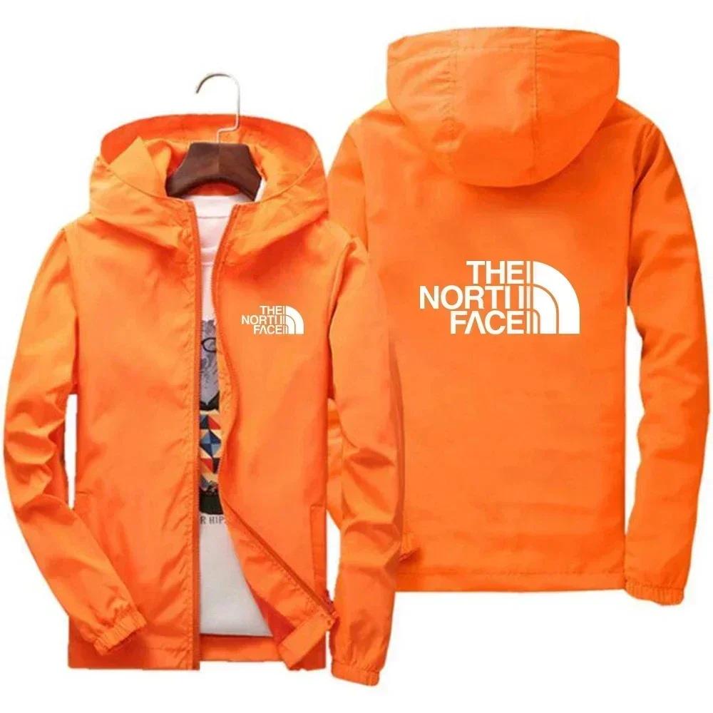 Veste à capuche coupe-vent avec fermeture éclair pour hommes, vêtements de sport de plein air décont