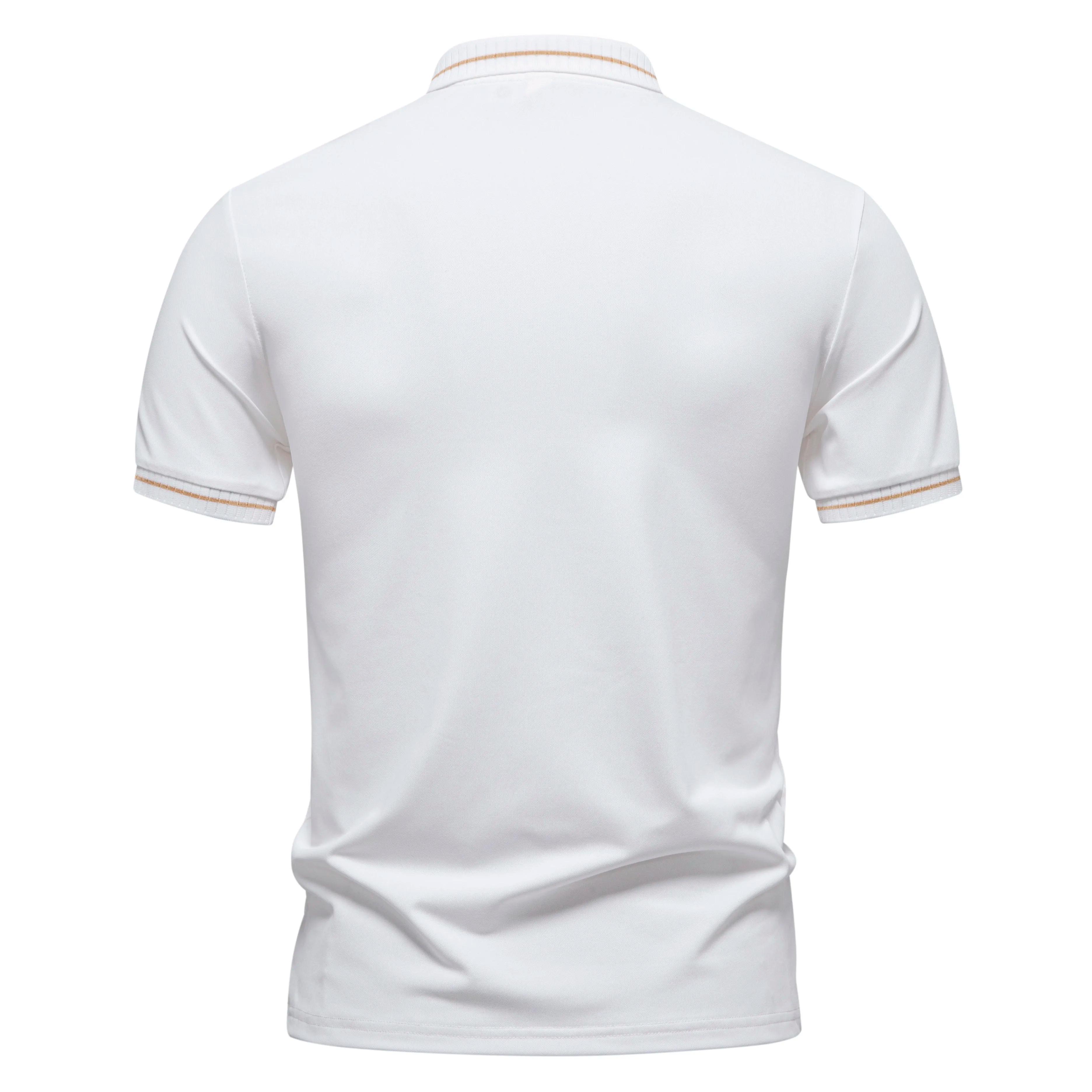 Polo décontracté pour homme, streetwear d'été, manches courtes, hauts décontractés pour affaires, vê