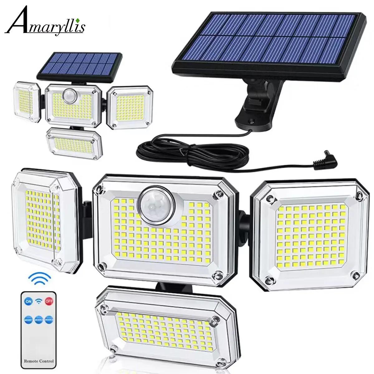 Lampe solaire étanche IP65 avec tête réglable, lampe de jardin, grand angle d'éclairage, 3 modes, 20