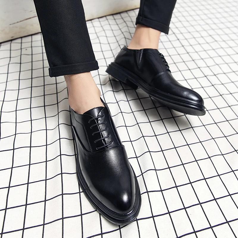Chaussures habillées classiques pour hommes, chaussures en cuir Oxford, brogues sociales, chaussures