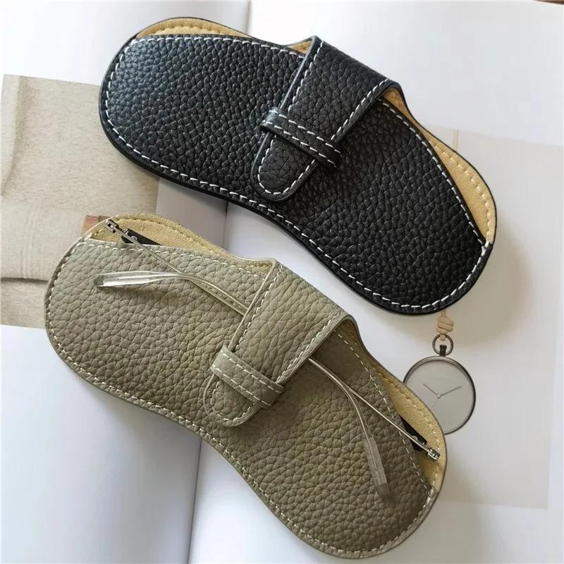 Sac à lunettes en cuir souple, étui à lunettes portable, lunettes de soleil, sac de rangement pour l