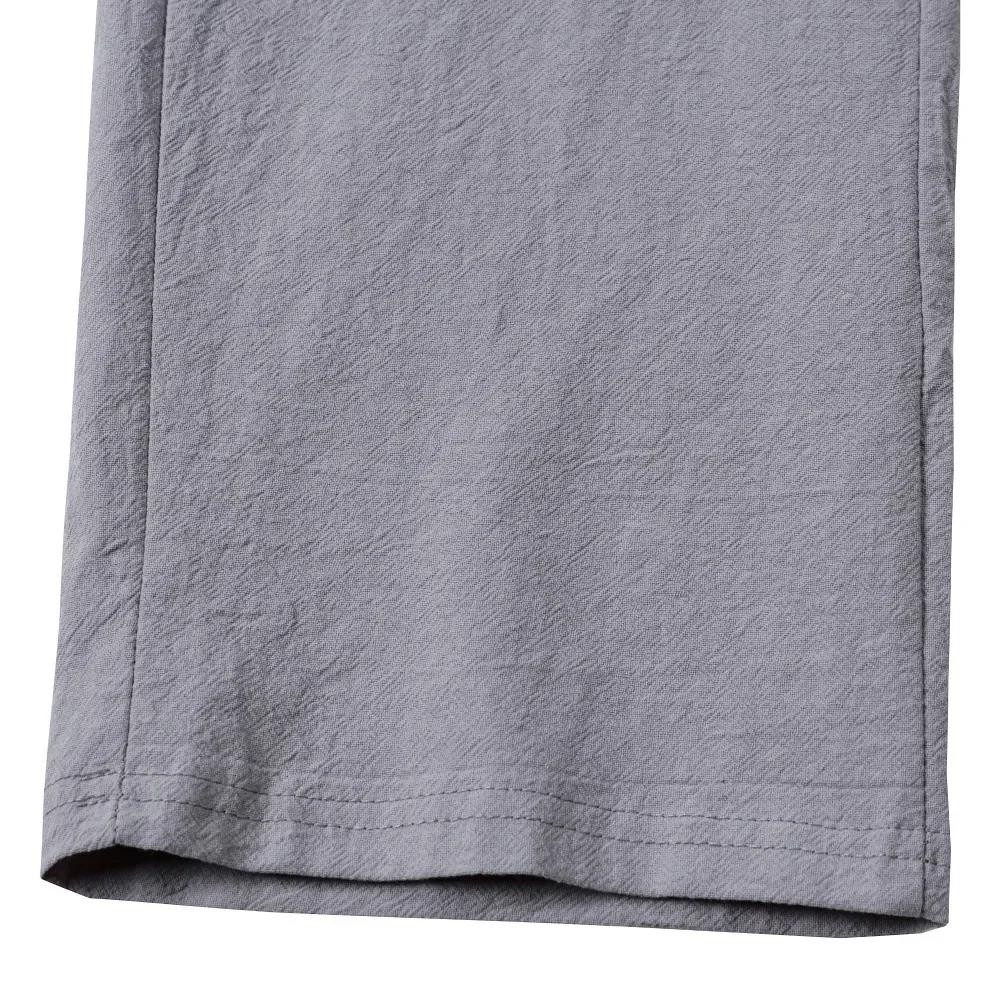 NOUVEAU Pantalon en coton et lin pour hommes européens et américains, pantalon de travail multi-poch