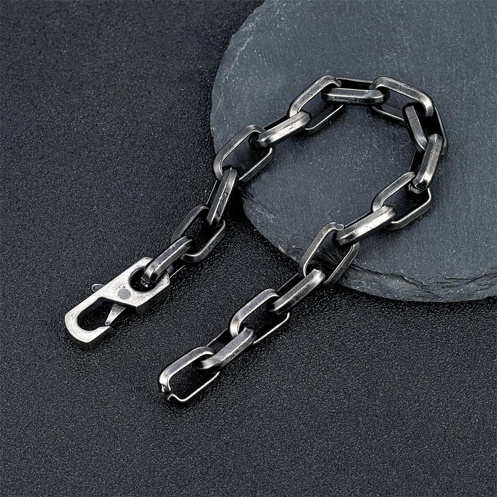 Breloque Simple Cuba O-chaîne Bracelet hommes femmes mode Dubai lien Punk Hip Hop acier inoxydable C